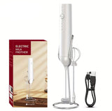 Cliton Electric Milk Frother, Coffee Frother, Home Mini Milk Frother Milk Frother CLITON White 
