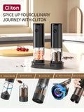 CLITON Stainless Steel Electric Salt and Pepper Grinder Pepper Grinder CLITON 
