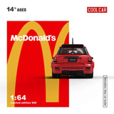 Cool Car 1:64 Mini Cooper/ Beetle Regular/ Volkswagen T1 with McDonald's Livery Toy Car Cool Car 