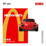 Cool Car 1:64 Mini Cooper/ Beetle Regular/ Volkswagen T1 with McDonald's Livery Toy Car Cool Car 
