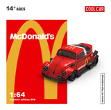 Cool Car 1:64 Mini Cooper/ Beetle Regular/ Volkswagen T1 with McDonald's Livery Toy Car Cool Car 