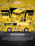 Cool Car 1:64 Volkswagen TI PICKUP Minions Yellow Toy Car Cool Car 