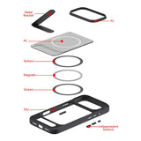 Coteci Gold Shield Magnetic Suction Bracket iPhone 17 Pro Case iH-086 Cases COTECi 