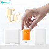 COTECi PD 45W GaN Fast Charging Adapter Charger Kit 1 m USB C to C Data Cable For Iphone 17 Series Orange Charger and Data Cable COTECi 