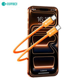 COTECi PD 45W GaN Fast Charging Adapter Charger Kit 1 m USB C to C Data Cable For Iphone 17 Series Orange Charger and Data Cable COTECi 