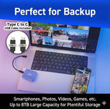 Crucial X10 External SSD USB 3.2/Type-C iPhone 15 Series Operation Verified Maximum Read Speed 2100MB/s Portable SSD Crucial 