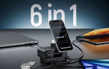 CUKTECH 6-in-1 Super Power Station 140W Gallium Nitride Charger with Expansion Cable Compatible with Magnetic Charging Station Charging Station CUKTECH 