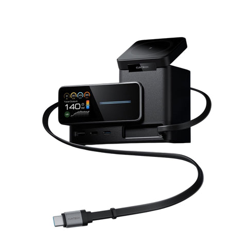 CUKTECH 6-in-1 Super Power Station 140W Gallium Nitride Charger with Expansion Cable Compatible with Magnetic Charging Station Charging Station CUKTECH 