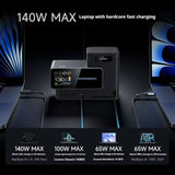 CUKTECH 6-in-1 Super Power Station 140W Gallium Nitride Charger with Expansion Cable Compatible with Magnetic Charging Station Charging Station CUKTECH 