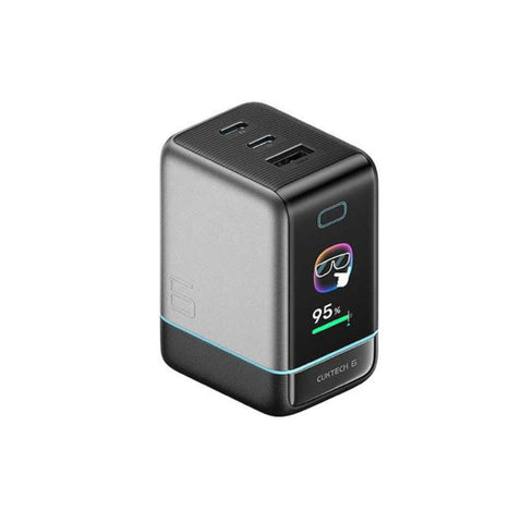 Cuktech 6 Ultra AD653U Charger – 3 USB-C ports x2 + USB-A, PD 3.0 / QC 4.0 / PPS fast charging, 100W Charger CUKTECH 