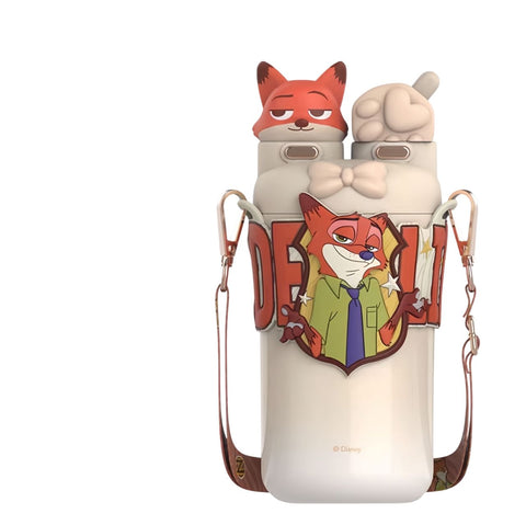 Disney Zootopia Judy Nick Themed Double-Walled Insulated Water Bottle 550ml Thermos Disney Judy 