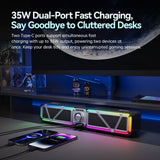 Divoom D-base Gaming Desktop 35W Speaker With Customizable RGB Lighting Effects Speakers DIVOOM 