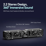 Divoom D-base Gaming Desktop 35W Speaker With Customizable RGB Lighting Effects Speakers DIVOOM 