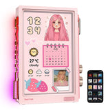 Divoom Times Frame 10.1'' Gaming Screen WiFi Smart HD Pixel Display, DIY Clock, Crypto/Stock Ticker, Weather Calendar Desk Gift Times Frame DIVOOM Pink 