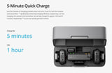 DJI Mic Mini (2 TX + 1 RX + Charging Case) Wireless Microphone/iPhone/Android, Vlog, Streaming Wireless Microphone DJI 
