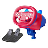 DOYO Wireless Gaming Steering Wheel with Pedals, Multi-Platform Racing Wheel Compatible for Nintendo Switch/PC/PS4/PS3/iOS and Android Phones Game Racing Steering Wheel Pedal Doyo Red 