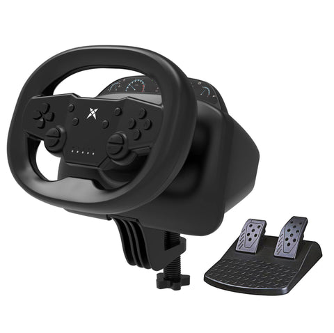 DOYO Wireless Gaming Steering Wheel with Pedals, Multi-Platform Racing Wheel Compatible for Nintendo Switch/PC/PS4/PS3/iOS and Android Phones Game Racing Steering Wheel Pedal Doyo 