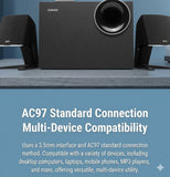 Edifier R201T North American Bluetooth Edition, an upgraded version of the classic R201 series 2.1 channel Bluetooth desktop computer speaker. Speakers EDIFIER 