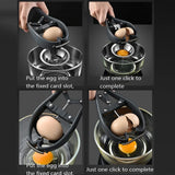 Egg Separator Stainless Steel Handheld Automatic Egg Opener Kitchen Gadget Tool Egg Opener Furper 