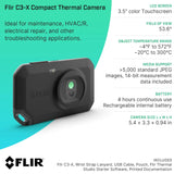 FLIR C3-X Thermal Imaging Camera with WiFi, -20 → +300 °C, 128 x 96pixel Detector Resolution Thermal Camera FLIR 