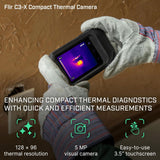 FLIR C3-X Thermal Imaging Camera with WiFi, -20 → +300 °C, 128 x 96pixel Detector Resolution Thermal Camera FLIR 