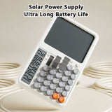 Furper 12-Digit Solar Calculator With LCD Writing Board Large LCD Display 12-Digit Calculator For School Office Calculator Furper 