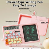 Furper 12-Digit Solar Calculator With LCD Writing Board Large LCD Display 12-Digit Calculator For School Office Calculator Furper 