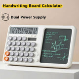 Furper 12-Digit Solar Calculator With LCD Writing Board Large LCD Display 12-Digit Calculator For School Office Calculator Furper 