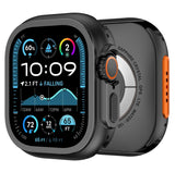 Furper 2 in 1 Metal Rugged Case Compatible with Apple Watch Series 10,9 & Ultra 2, Shockproof Protect Bumper Case with Back Cover Apple Watch Case Furper 49mm Black 