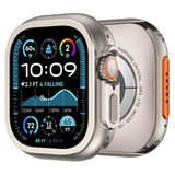 Furper 2 in 1 Metal Rugged Case Compatible with Apple Watch Series 10,9 & Ultra 2, Shockproof Protect Bumper Case with Back Cover Apple Watch Case Furper 49mm Titanium 