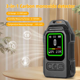 Furper 3-in-1 CO Gas Leak Detector Carbon Monoxide Sensor with Alarm Flashlight Portable Temp Humidity Meter for Home Indoor Use Air Detector Furper 