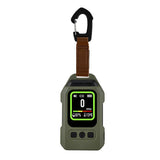 Furper 3-in-1 CO Gas Leak Detector Carbon Monoxide Sensor with Alarm Flashlight Portable Temp Humidity Meter for Home Indoor Use Air Detector Furper Green 