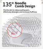 Furper 4-in-1 Pet Hair Brush, Hair Dryer, and Fur-Straightening Comb for Cats and Dogs; Pet Hair Comb, Fur-Grooming Comb Pet Comb Furper 