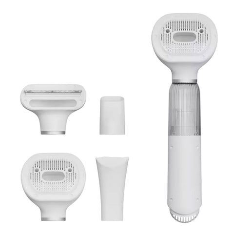 Furper 4-in-1 Pet Hair Brush, Hair Dryer, and Fur-Straightening Comb for Cats and Dogs; Pet Hair Comb, Fur-Grooming Comb Pet Comb Furper White 