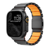 Furper Apple Watch Ultra Chain Straps 49mm, Twisted Rubber Titanium Band Apple Watch Band Furper Black 