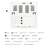 Furper AQ-TH Pro Thermometer & Hygrometer Wi-Fi Connectivity |PM2.5| Outdoor & Indoor Temperature| Humidity Level| AQL| Air Pressure| Wind Speed Digital Hygrometer Furper 