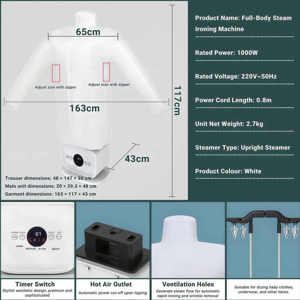Furper Automatic Hot Air Dryer And Iron For Shirts And Trousers ...