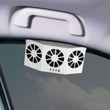 Furper CYDZSW Solar Car Exhaust Vehicle Ventilation Fan, Solar Power Air Vent Radiator Fan Car Exhaust Fan Furper 