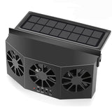 Furper CYDZSW Solar Car Exhaust Vehicle Ventilation Fan, Solar Power Air Vent Radiator Fan Car Exhaust Fan Furper Black 