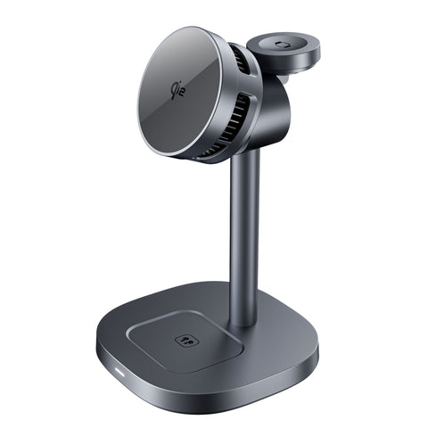 Furper Fast Cooling Wireless Charger, 3-in-1 High-speed QI2 15W Wireless Magnetic Charger, Suitable for IPhone, I Watch and Airpods Wireless Charging Stand Furper 