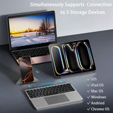 Furper Foldable Bluetooth Keyboard with Touchpad, Multi-Device Connection- iPad, iPhone, Smartphone, Laptop, and Tablet Keyboard Furper 
