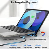 Furper Foldable Bluetooth Keyboard with Touchpad, Multi-Device Connection- iPad, iPhone, Smartphone, Laptop, and Tablet Keyboard Furper 