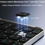 Furper Foldable Bluetooth Keyboard with Touchpad, Multi-Device Connection- iPad, iPhone, Smartphone, Laptop, and Tablet Keyboard Furper 