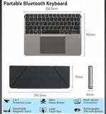 Furper Foldable Bluetooth Keyboard with Touchpad, Multi-Device Connection- iPad, iPhone, Smartphone, Laptop, and Tablet Keyboard Furper 