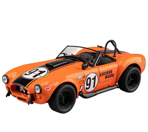 Furper Ford Shelby Cobra 427 S/C Classic Sports Car Alloy Metal Diecast Model Car Furper.com Orange 