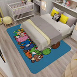 Furper Game Bros Super M-marios Gaming Mat For Kids Room Bedroom, Kitchen and Bathroom Decoration Balcony Anti-Slip Doormat Bath Mats Furper 