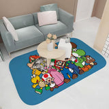 Furper Game Bros Super M-marios Gaming Mat For Kids Room Bedroom, Kitchen and Bathroom Decoration Balcony Anti-Slip Doormat Bath Mats Furper 