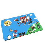 Furper Game Bros Super M-marios Gaming Mat For Kids Room Bedroom, Kitchen and Bathroom Decoration Balcony Anti-Slip Doormat Bath Mats Furper Super Marios B 