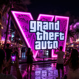 Furper GTA VI Lightbox — LED Desk Lamp Desk Lamp Furper 