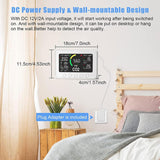 Furper Indoor Air Quality Monitor 7 in 1 TVOC PM2.5 CO2 Temp Humidity WIFI Tester Air Quality Meter All Round Detection Air Quality Monitor Furper 